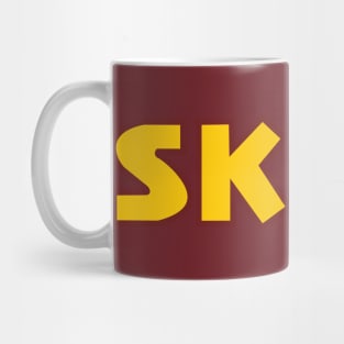 Skins Text Gold Mug